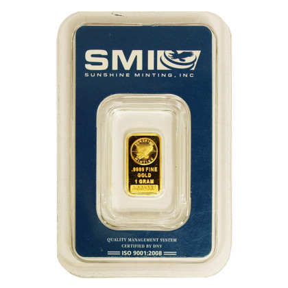 SUNSHINE MINTING | NEW DESIGN (IN TEP PACKAGING) | 1G GOLD 999.9