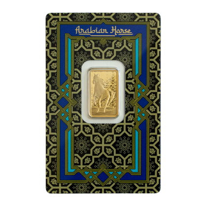 PAMP SUISSE | ARABIAN HORSE WITH PENDANT FRAME | 5G GOLD 999.9