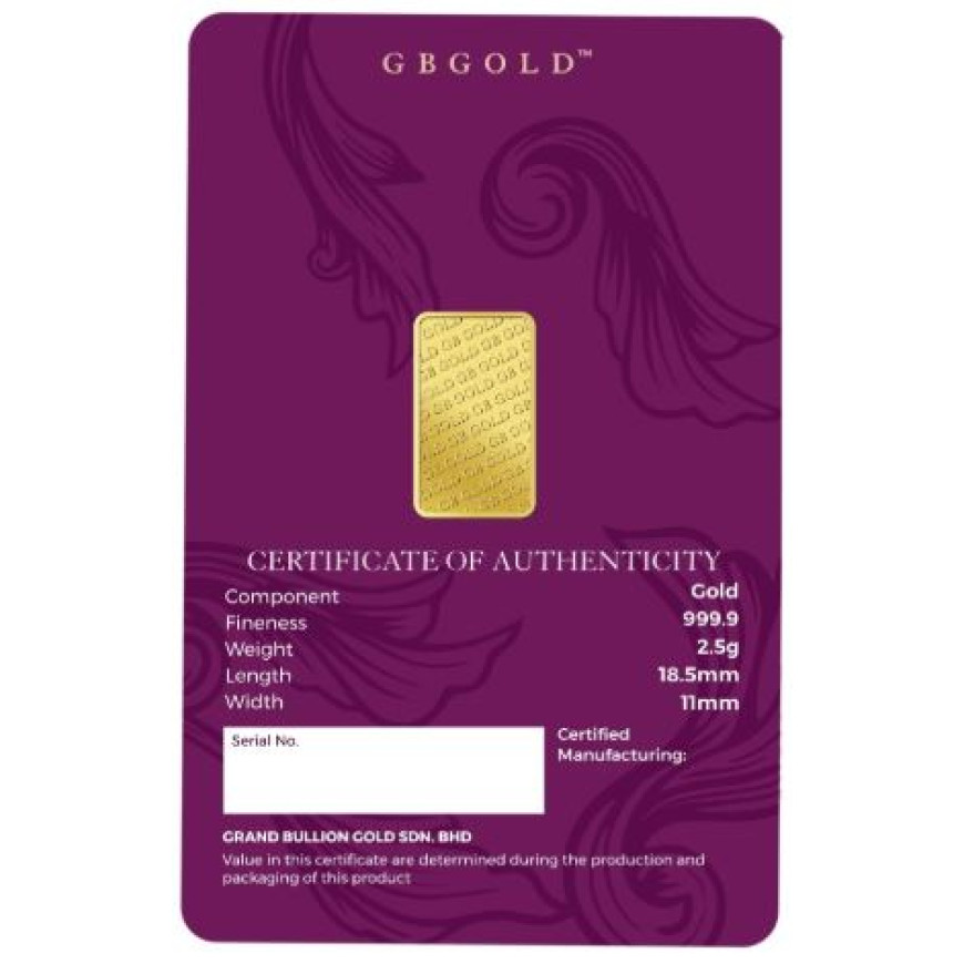 GB GOLD | 2.5G GOLD 999.9