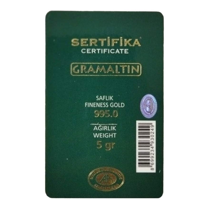 ISTANBUL ALTIN REFINERY-GRAMALTIN 5G GOLD 995.0