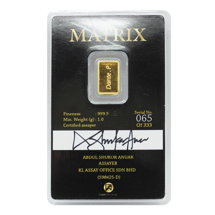 DANTE PRECIEUX | MATRIX | 1G GOLD 999.9