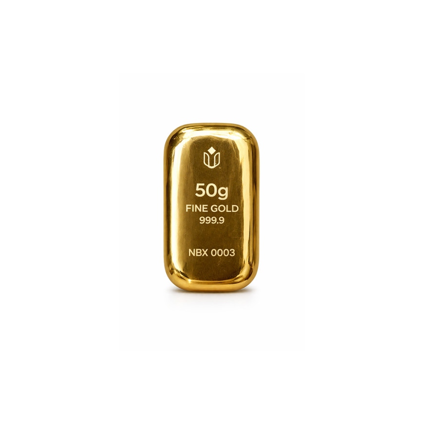 NUBEX | CAST BAR | 50G GOLD 999.9
