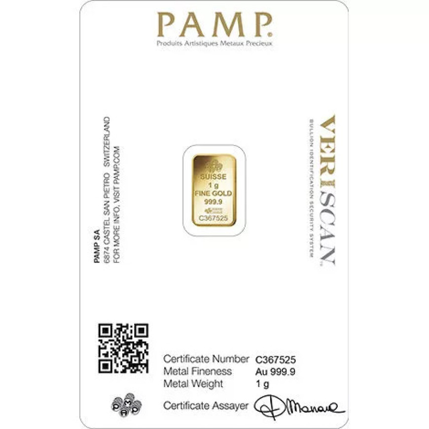 PAMP SUISSE | LADY FORTUNA | VERISCAN | 1G GOLD 999.9