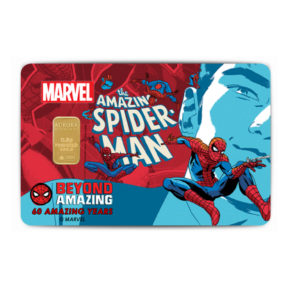 PUBLIC GOLD | AURORA ITALIAS UNIQUE | MARVEL | SPIDER-MAN | BEYOND AMAZING | 0.5G GOLD 999.9