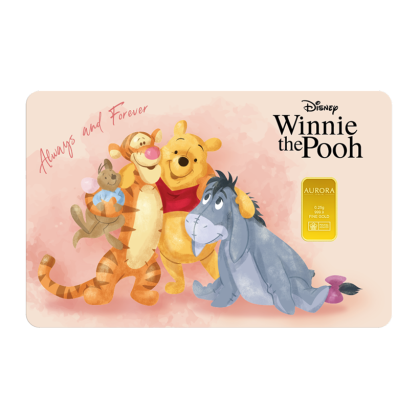 PUBLIC GOLD | AURORA ITALIAS UNIQUE | DISNEY | WINNIE THE POOH | 0.25G GOLD 999.9