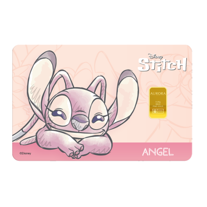 PUBLIC GOLD | AURORA ITALIAS UNIQUE | DISNEY | STITCH | ANGEL | 0.25G GOLD 999.9