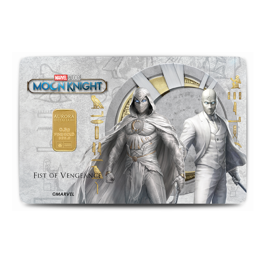 PUBLIC GOLD | AURORA ITALIAS UNIQUE | MARVEL | MOON KNIGHT | 0.5G GOLD 999.9