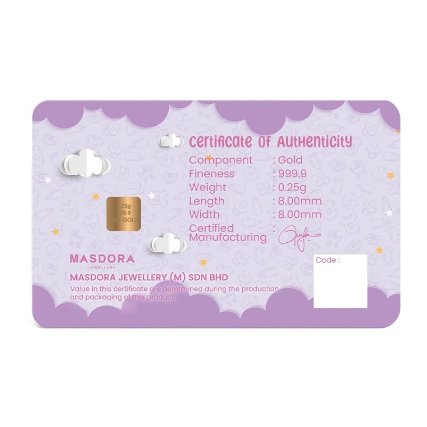 MASDORA | BORN WITH LOVE | 0.25G GOLD 999.9