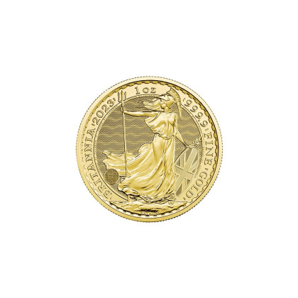 BRITISH ROYAL MINT-GOLD BRITANNIAS (2023) 1 OZ GOLD 999.9