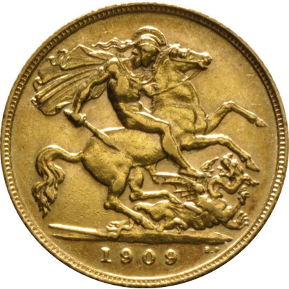 MALABAR | GEORGIVS V (1909) | 8G GOLD 916.0