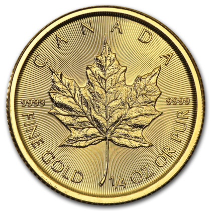 ROYAL CANADIAN MINT | MAPLE LEAF (2016) | 1/4OZ GOLD 999.9