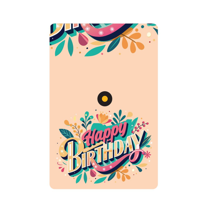 NUBEX | BABYGOLD SERIES | HAPPY BIRTHDAY | 0.001G GOLD 999.9