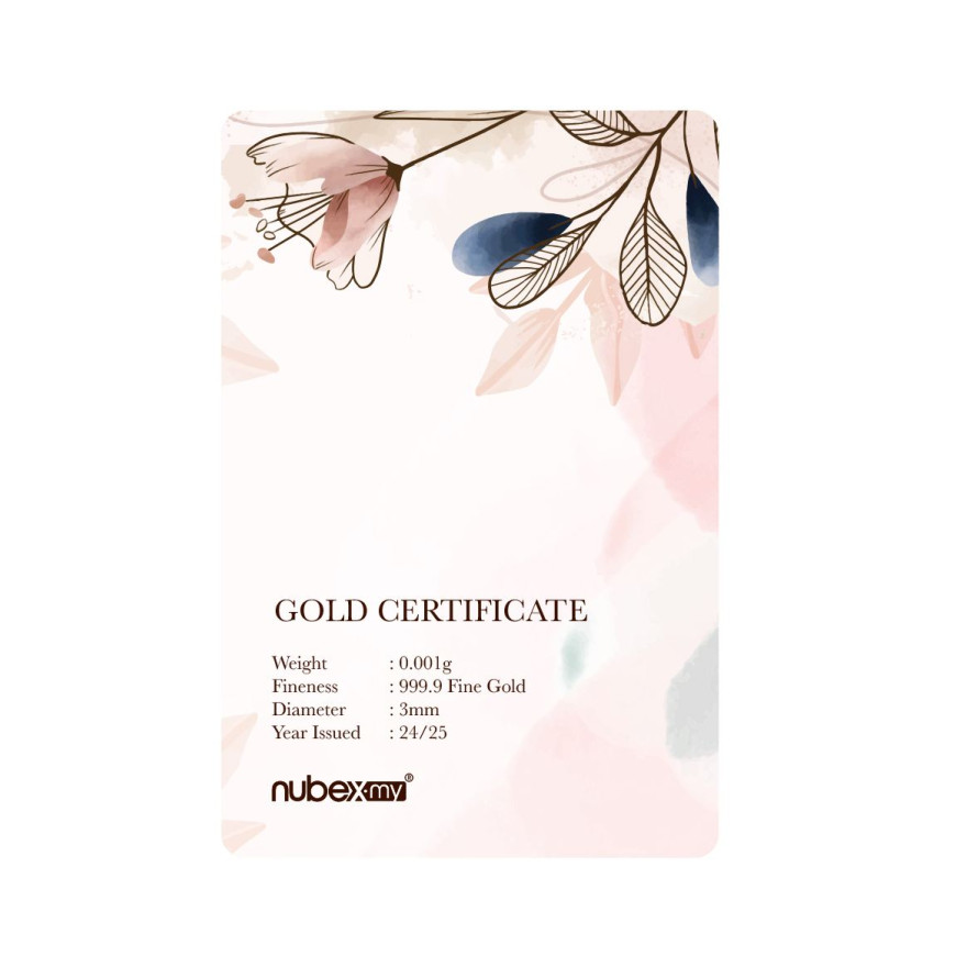 NUBEX | BABYGOLD SERIES | SELAMAT PENGANTIN BARU | 0.001G GOLD 999.9