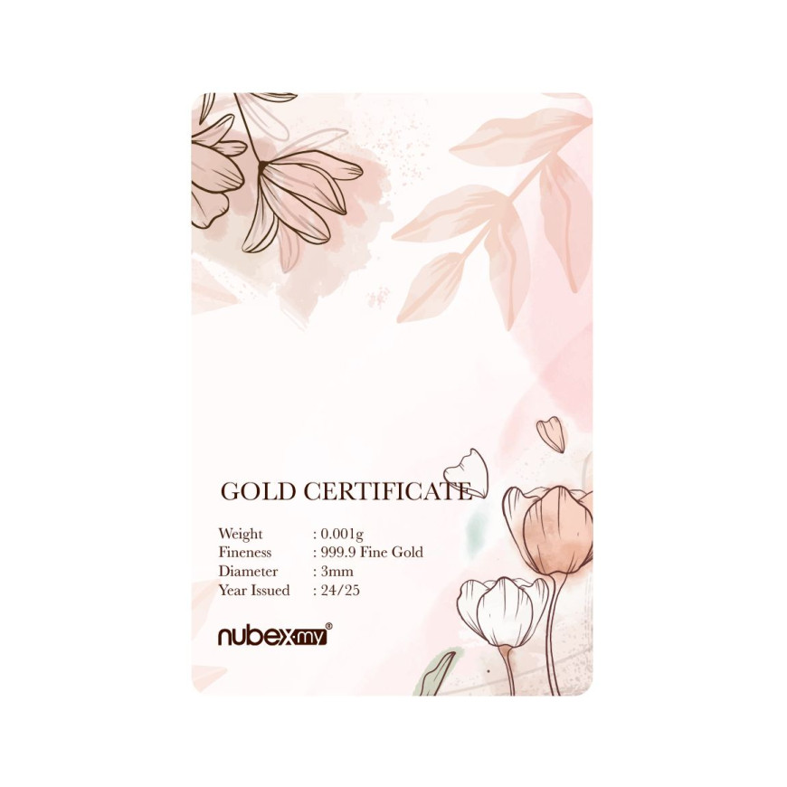 NUBEX | BABYGOLD | WEDDING DAY | 0.001G GOLD 999.9