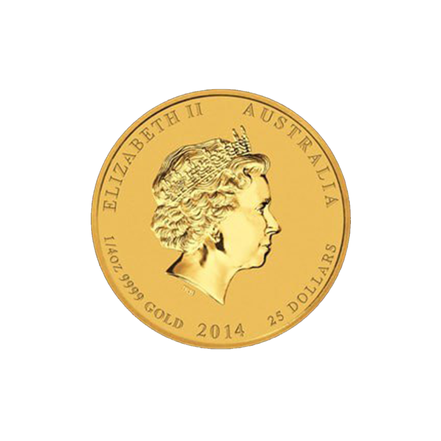 PERTH MINT | LUNAR HORSE (2014) | 1/4OZ GOLD 999.9