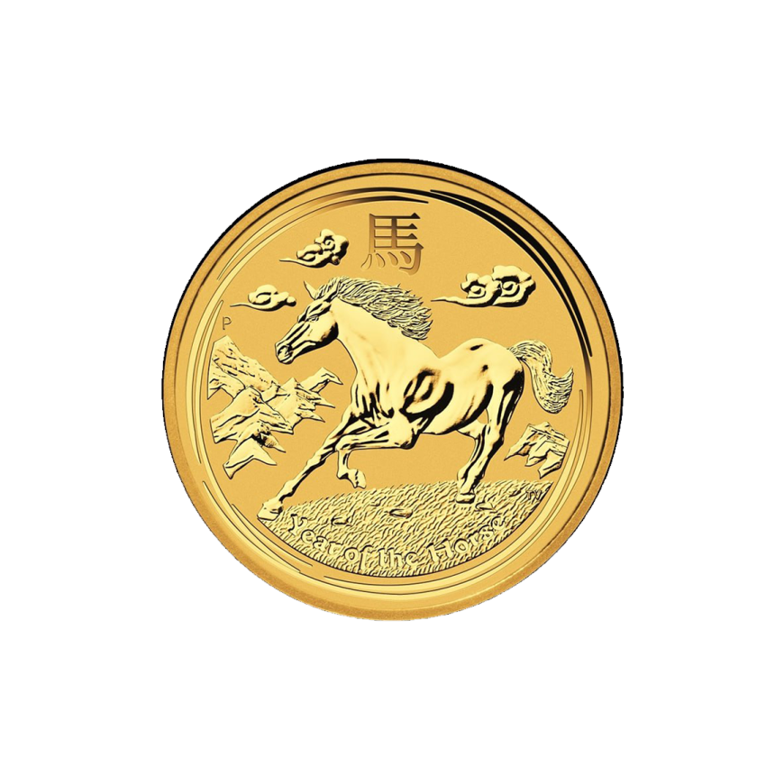 PERTH MINT | LUNAR HORSE (2014) | 1/4OZ GOLD 999.9