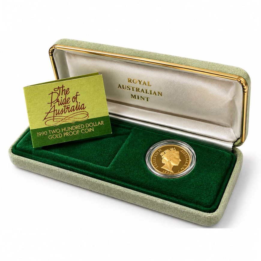 ROYAL AUSTRALIAN MINT | PRIDE OF AUSTRALIA - PLATYPUS (1990) | PROOF COIN | 10G GOLD 916.0