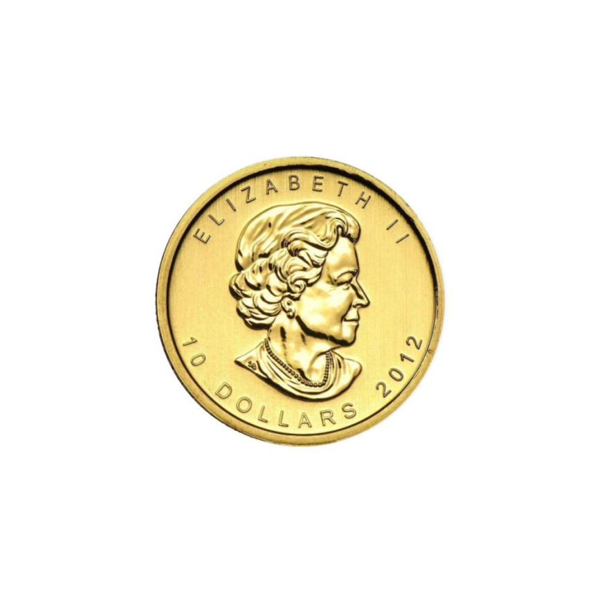 ROYAL CANADIAN MINT | MAPLE LEAF (2012) | 1/4OZ GOLD 999.9