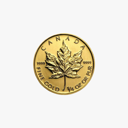 ROYAL CANADIAN MINT | MAPLE LEAF (2012) | 1/4OZ GOLD 999.9