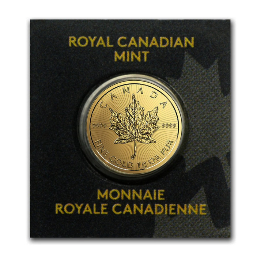 ROYAL CANADIAN MINT | MAPLE LEAF (2014) | 1G GOLD 999.9