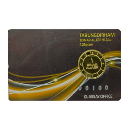 KL ASSAY OFFICE | AL-ASR | 1 DINAR GOLD 917.0