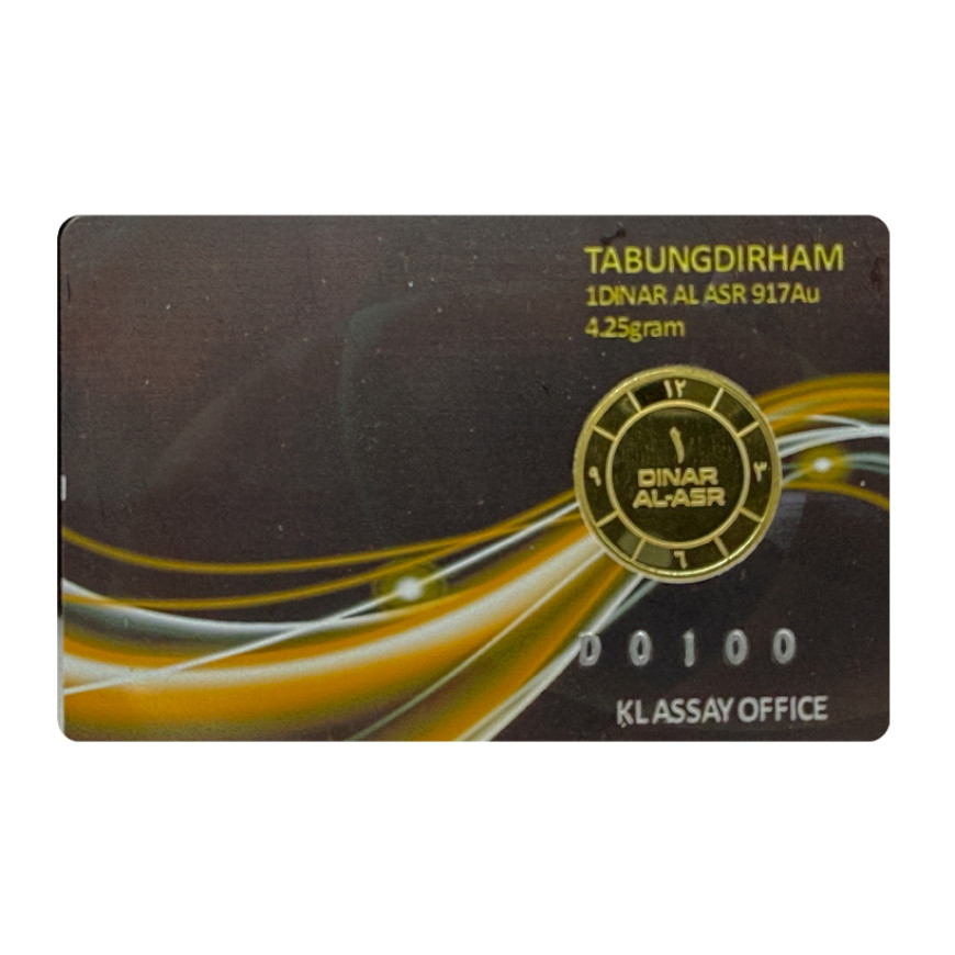 KL ASSAY OFFICE | AL-ASR | 1 DINAR GOLD 917.0