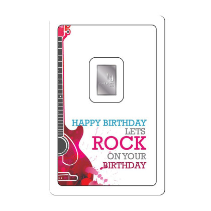 NUBEX | LETS ROCK ON YOUR BIRTHDAY | 1G SILVER 999.0