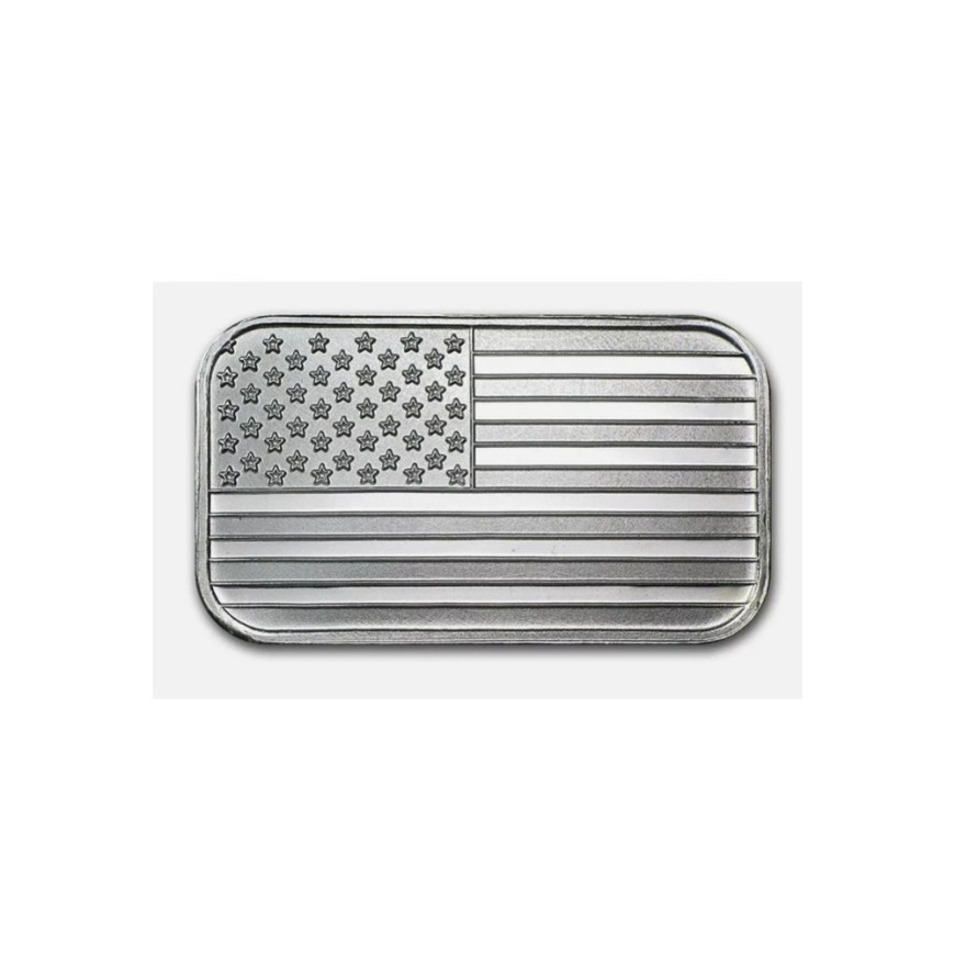 SILVERTOWNE | AMERICAN FLAG | 1OZ SILVER 999.0