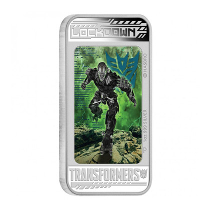 TRANSFORMERS-AGE OF EXTINCTION 2014-LOCKDOWN 1OZ SILVER PROOF LENTICULAR 999.0