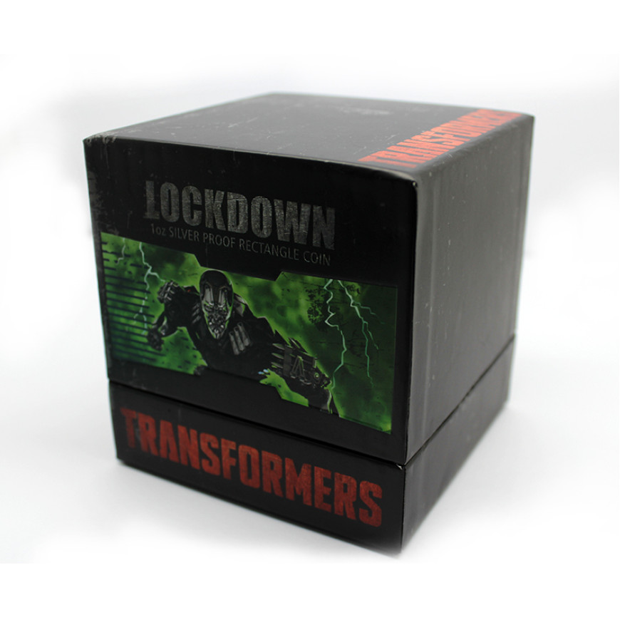 TRANSFORMERS | AGE OF EXTINCTION 2014 | LOCKDOWN | 1OZ SILVER PROOF LENTICULAR 999.0