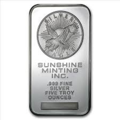 SUNSHINE MINTING | 5OZ SILVER 999.0