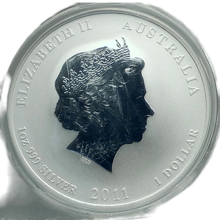 PERTH MINT | LUNAR RABBIT (2011) | 1OZ SILVER 999.0