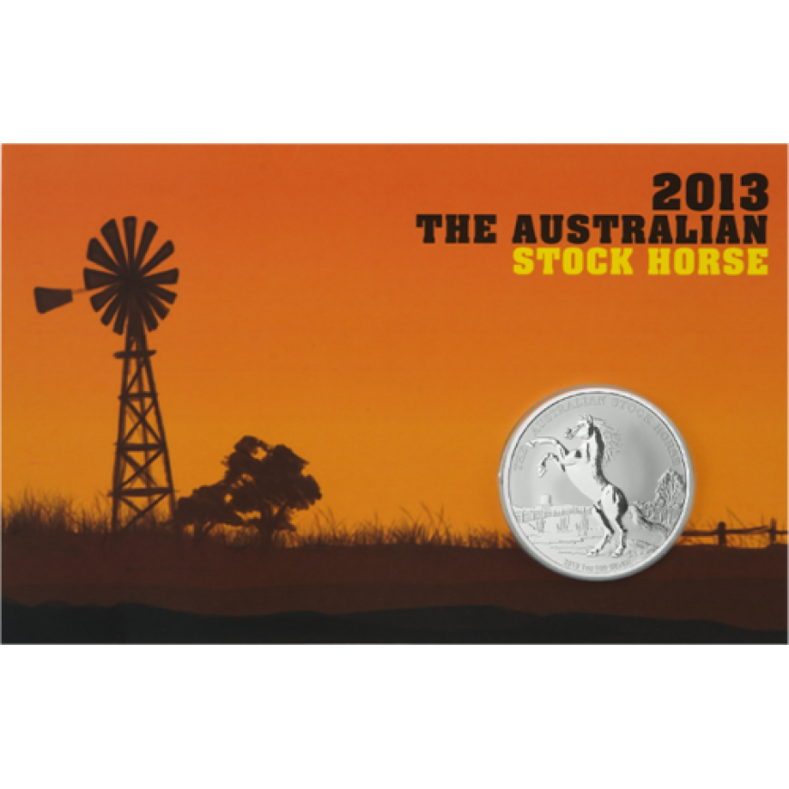 PERTH MINT | THE AUSTRALIAN STOCK HORSE (2013) | 1OZ SILVER 999.0