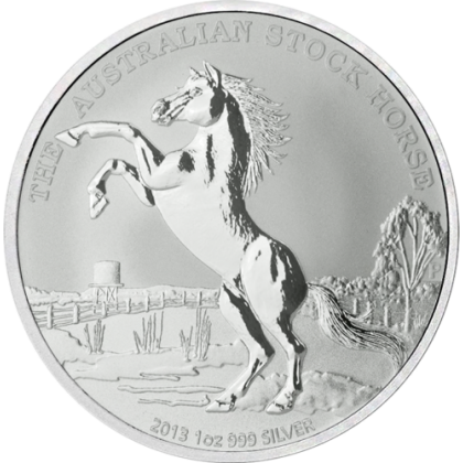 PERTH MINT | THE AUSTRALIAN STOCK HORSE (2013) | 1OZ SILVER 999.0