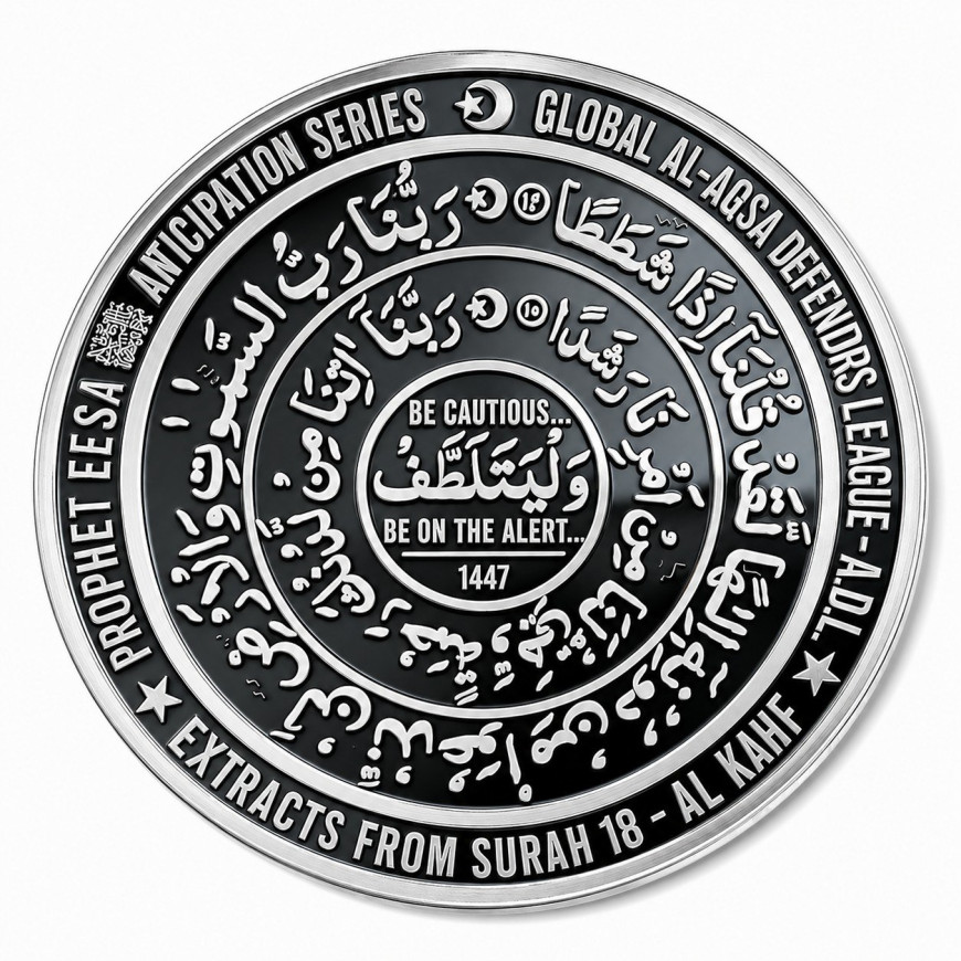 10 DIRHAM | AL KAHFI | 3 BLESSED MOSQUE | SILVER 999.0