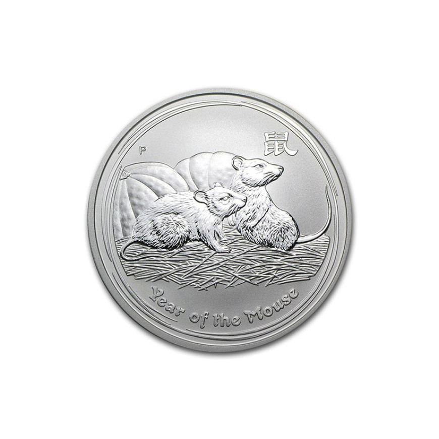 PERTH MINT | LUNAR MOUSE (2008) | 1OZ SILVER 999.0