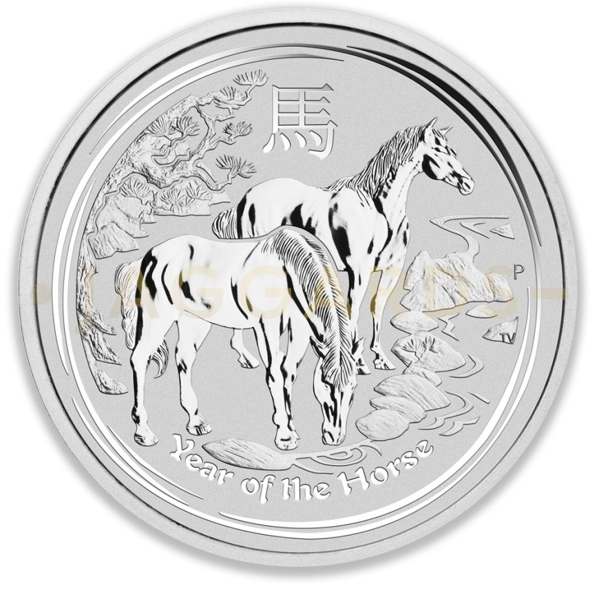PERTH MINT | LUNAR HORSE (2014) | 1KG SILVER 999.9