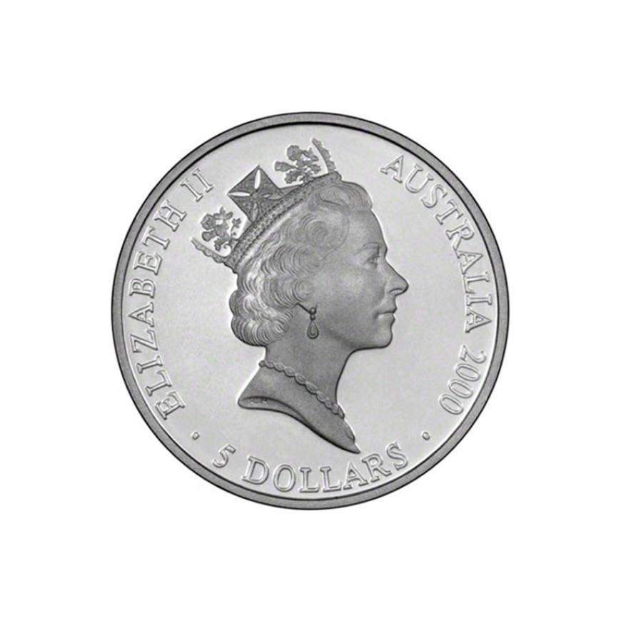 PERTH MINT | SYDNEY OLYMPICS COIN 2000 | THREE RADIENT CIRCULAR VIEWS | 1OZ SILVER 999.0