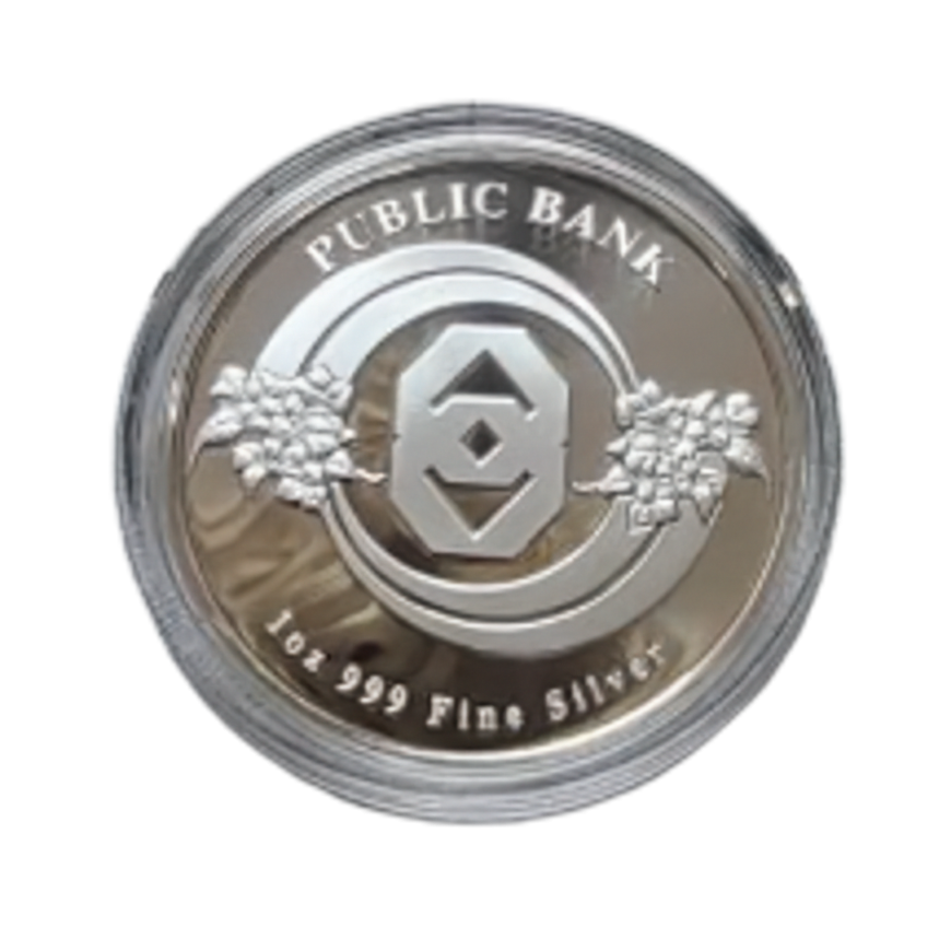 PUBLIC BANK | 1OZ SILVER 999.0 (COIN ONLY)