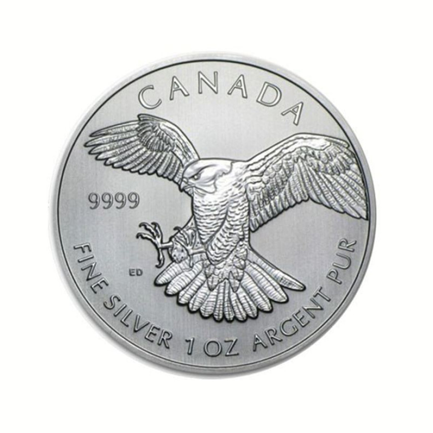 ROYAL CANADIAN MINT | BIRDS OF PREY SERIES | PEREGRINE FALCON (2014) | 1OZ SILVER 999.9