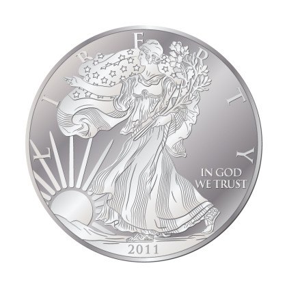 US MINT | AMERICAN EAGLE (2011) | 1OZ SILVER 999.0