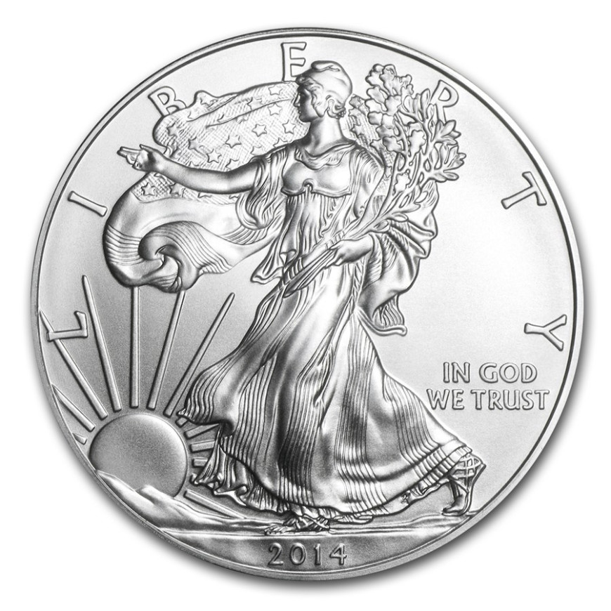 US MINT | AMERICAN EAGLE (2014) | 1OZ SILVER 999.0