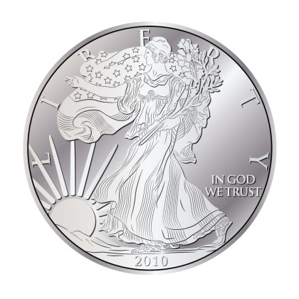 US MINT | AMERICAN EAGLE (2010) | 1OZ SILVER 999.0
