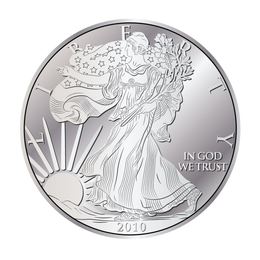 US MINT | AMERICAN EAGLE (2010) | 1OZ SILVER 999.0