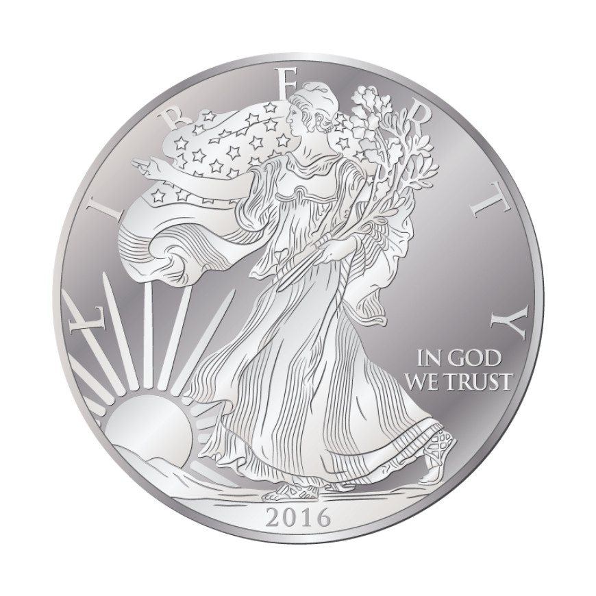 US MINT | AMERICAN EAGLE (2016) | 1OZ SILVER 999.0