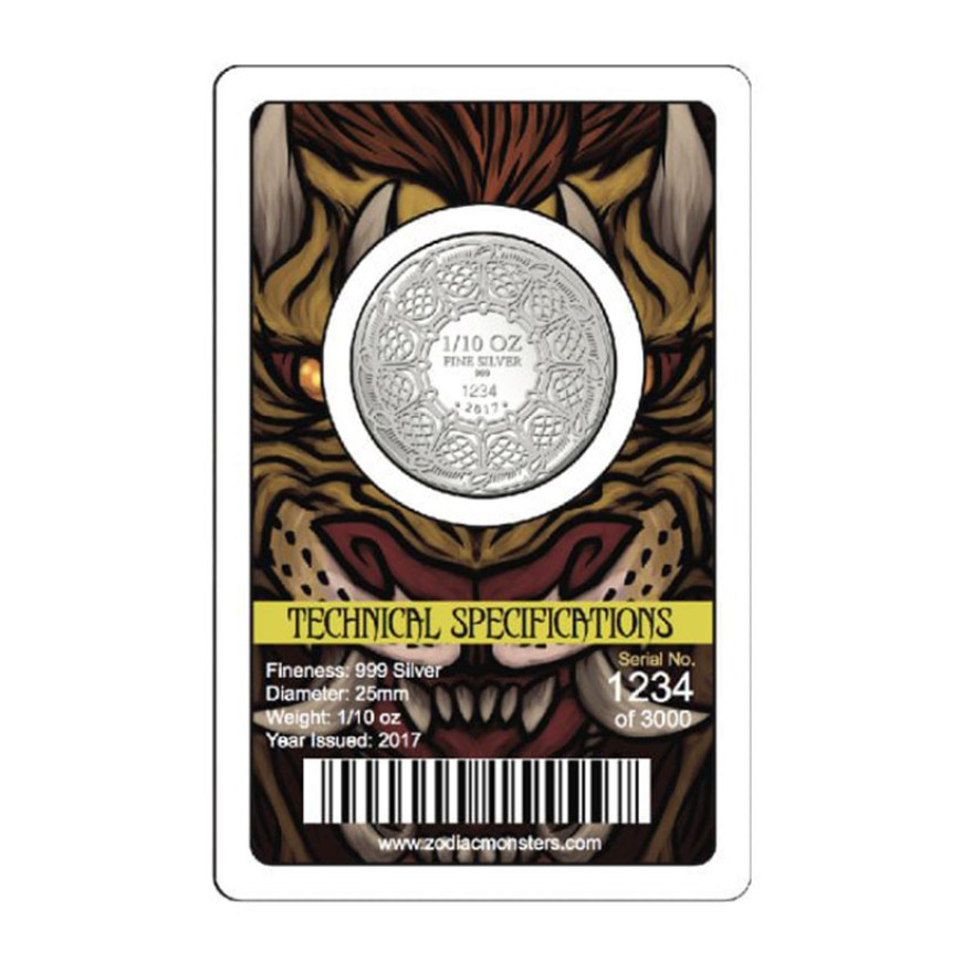ZODIAC MONSTER SERIES: LEO | 1/10OZ SILVER 999.0