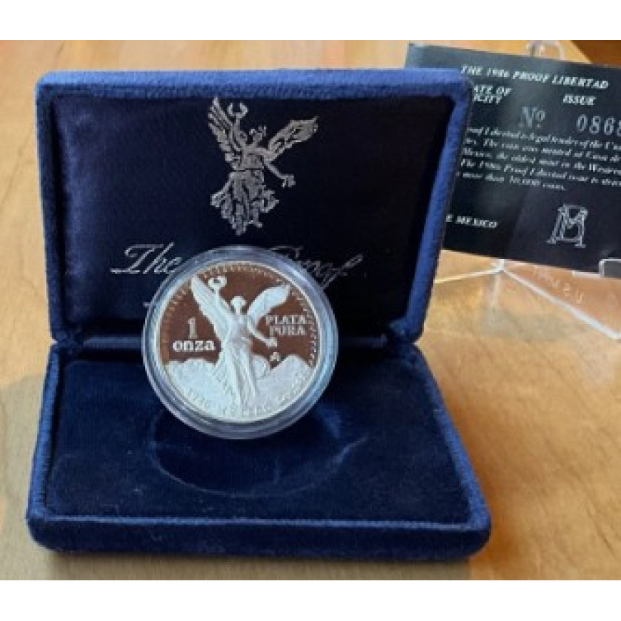 LIBERTAD | THE 1986 PROOF LIBERTAD PROOF COIN | 1OZ SILVER 999.0