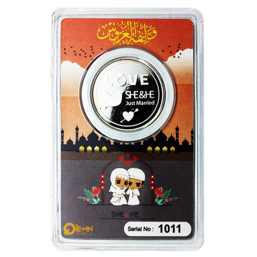 1 DIRHAM | JUST MARRIED | SILVER 999.0