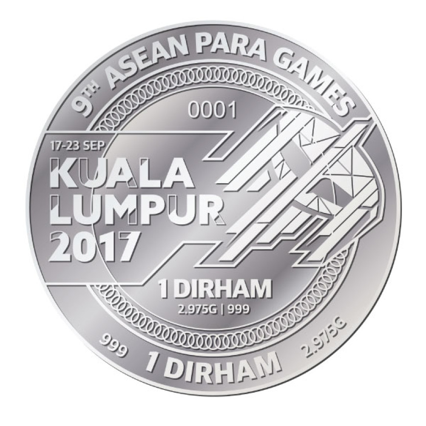 1+1 DIRHAM | 9TH ASEAN PARA GAMES | SILVER 999.0