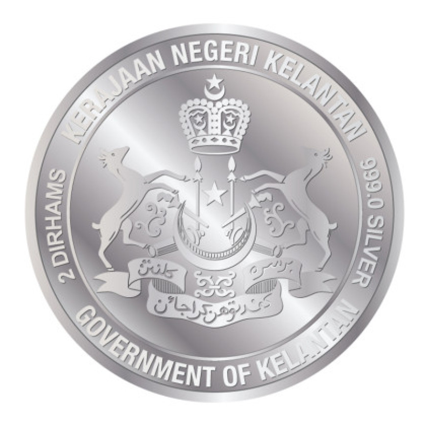 2 DIRHAM | KELANTAN GOLD TRADE | SILVER 999.0